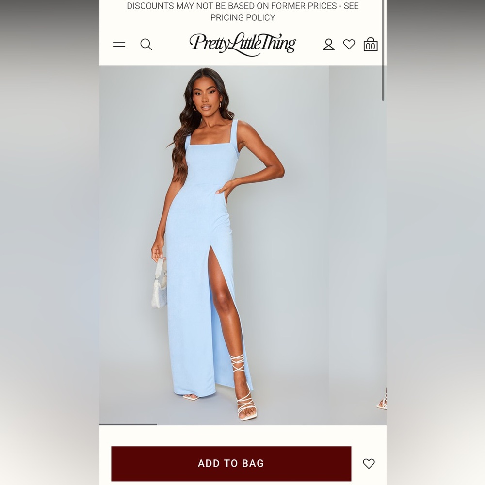 Light blue maxi dress